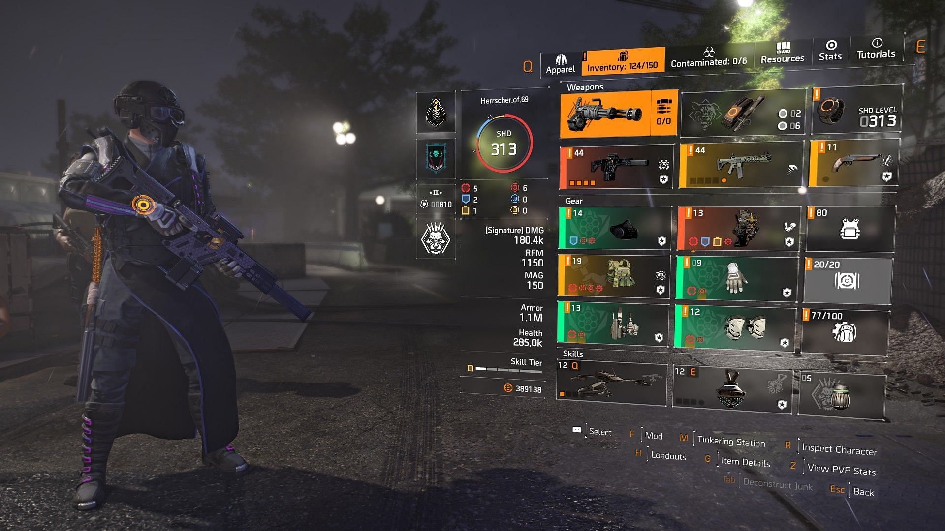 Firearms-based build in The Division 2 (Image via Ubisoft)